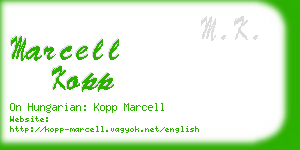 marcell kopp business card